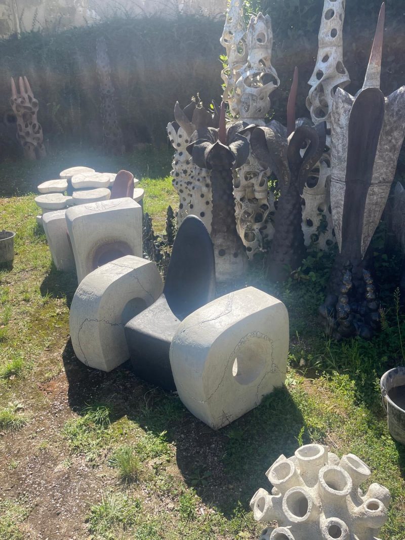 "Aztèque Noir II" armchair