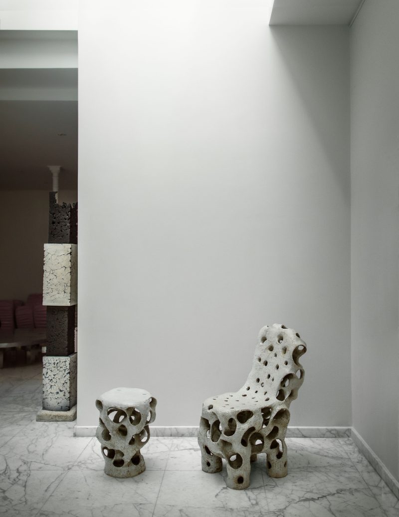 "Entrelacs" small side table