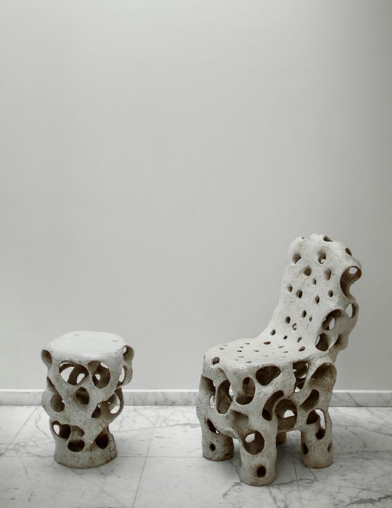 "Entrelacs" small side table