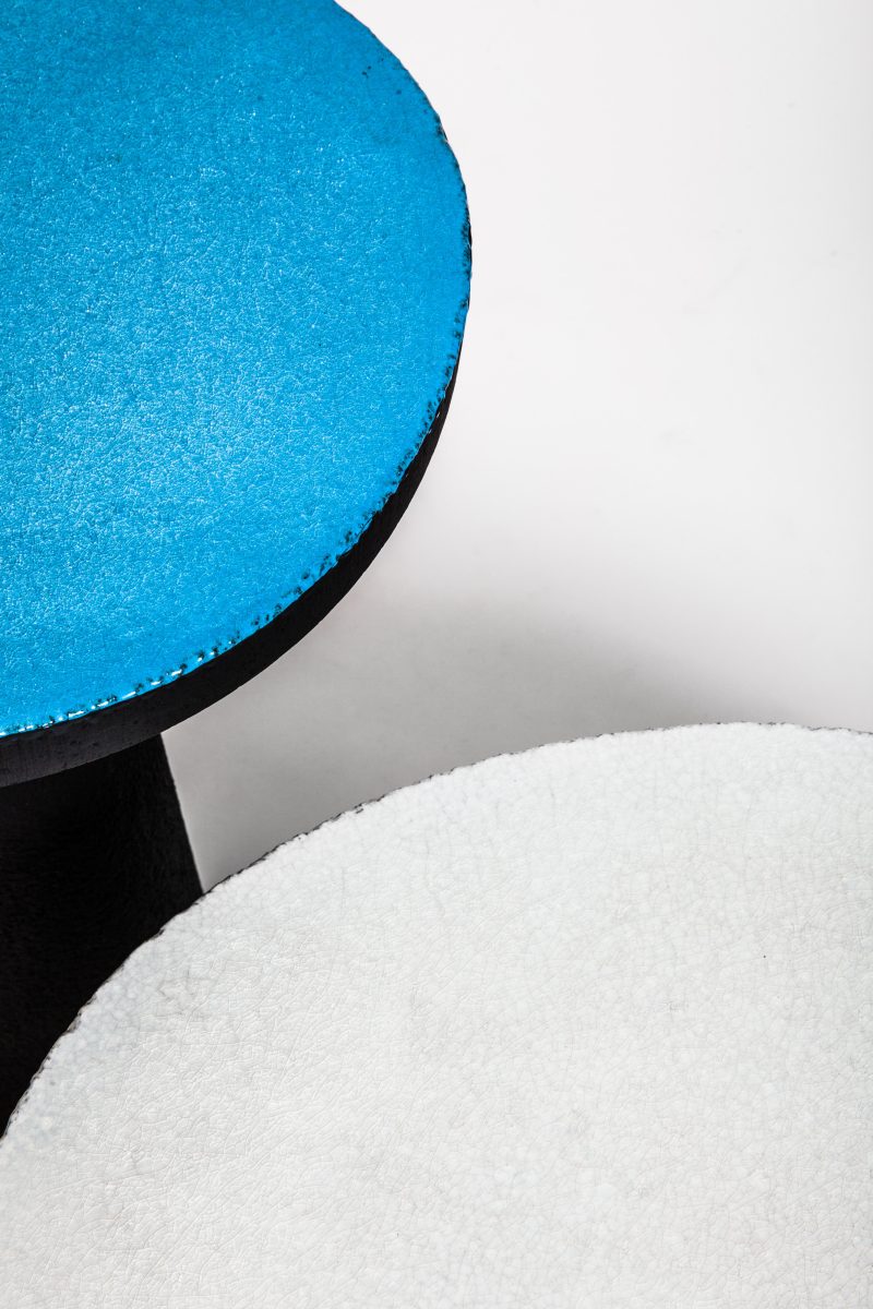 "Etnastone" side tables