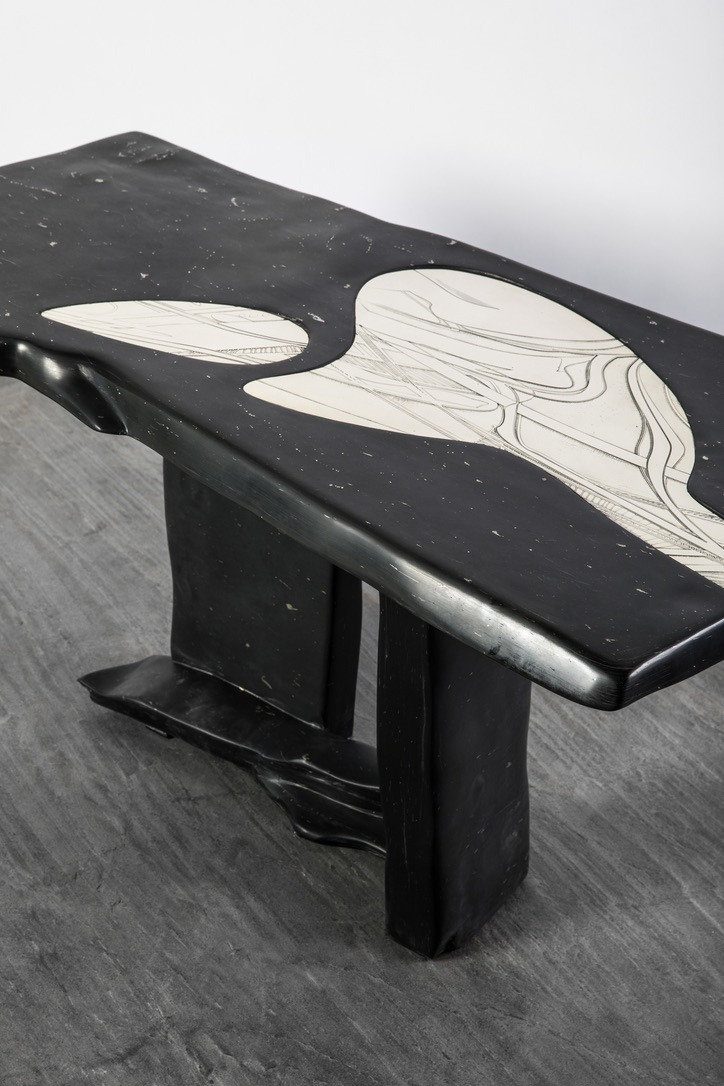 Asymmetric end table