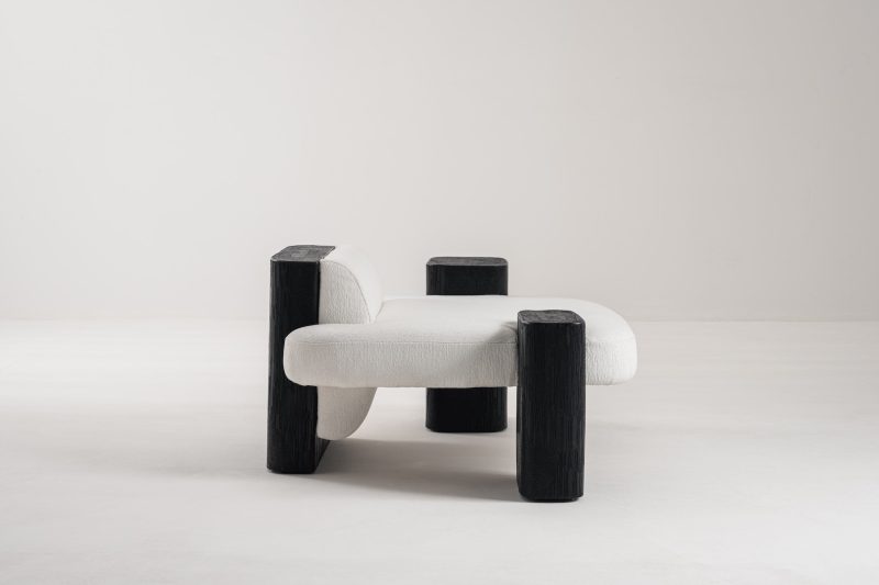 Sculptural armchair