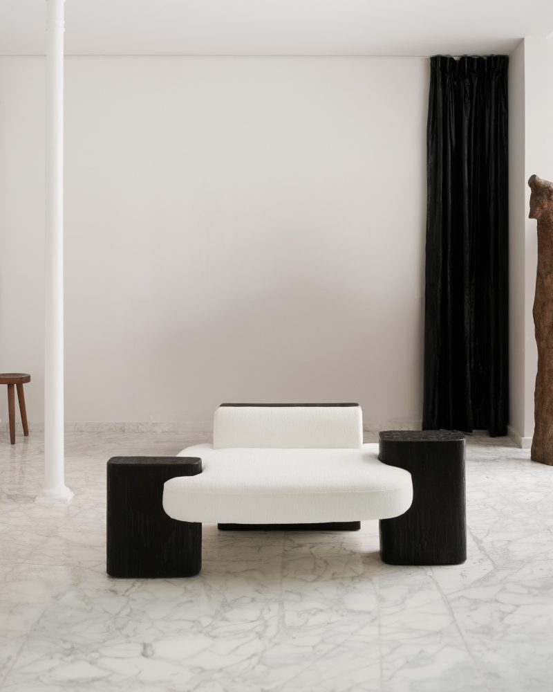 Sculptural armchair