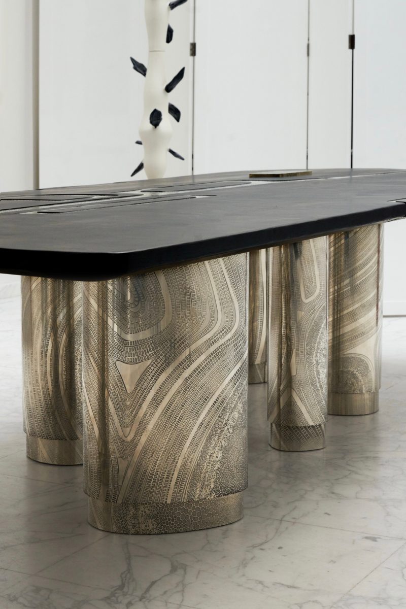 "Tribal Black" dining table