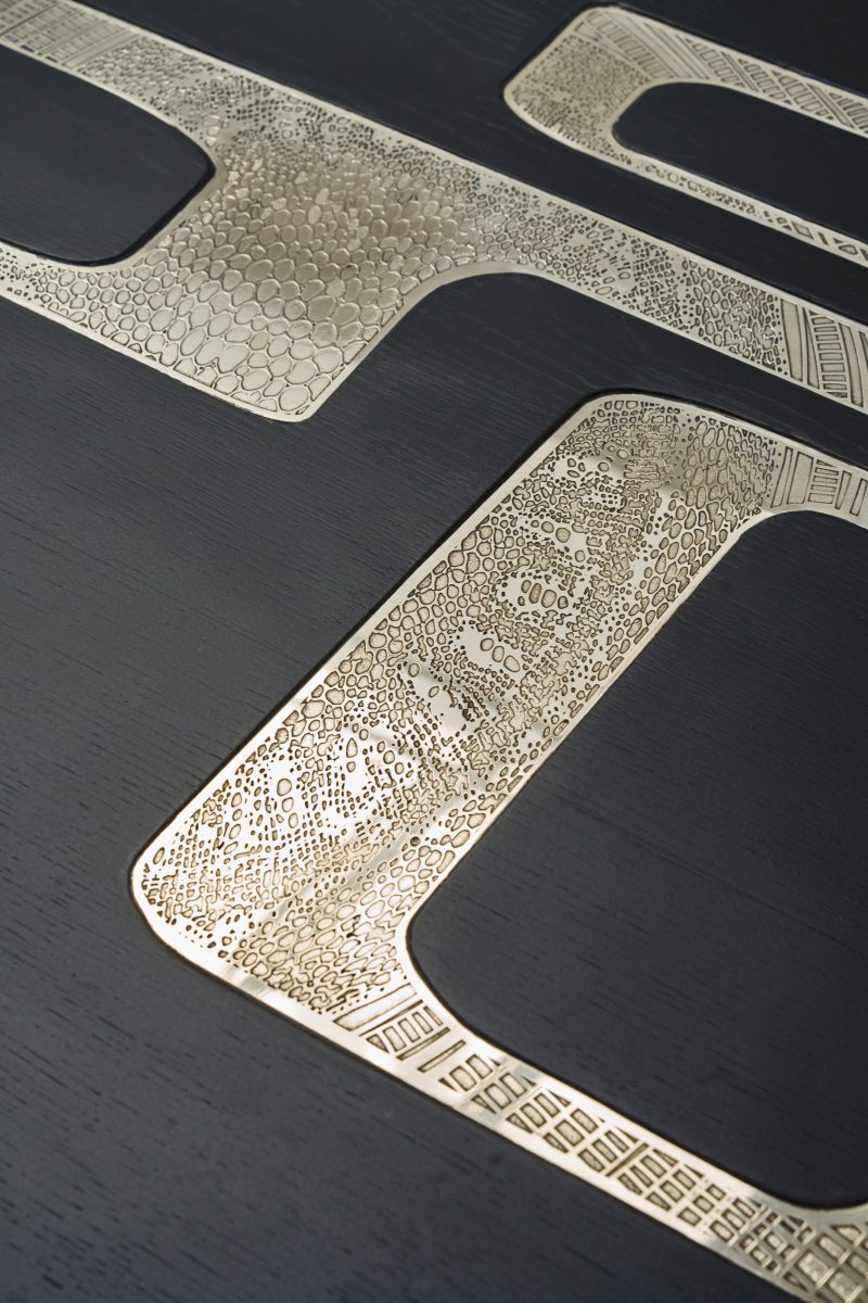"Tribal Black" dining table