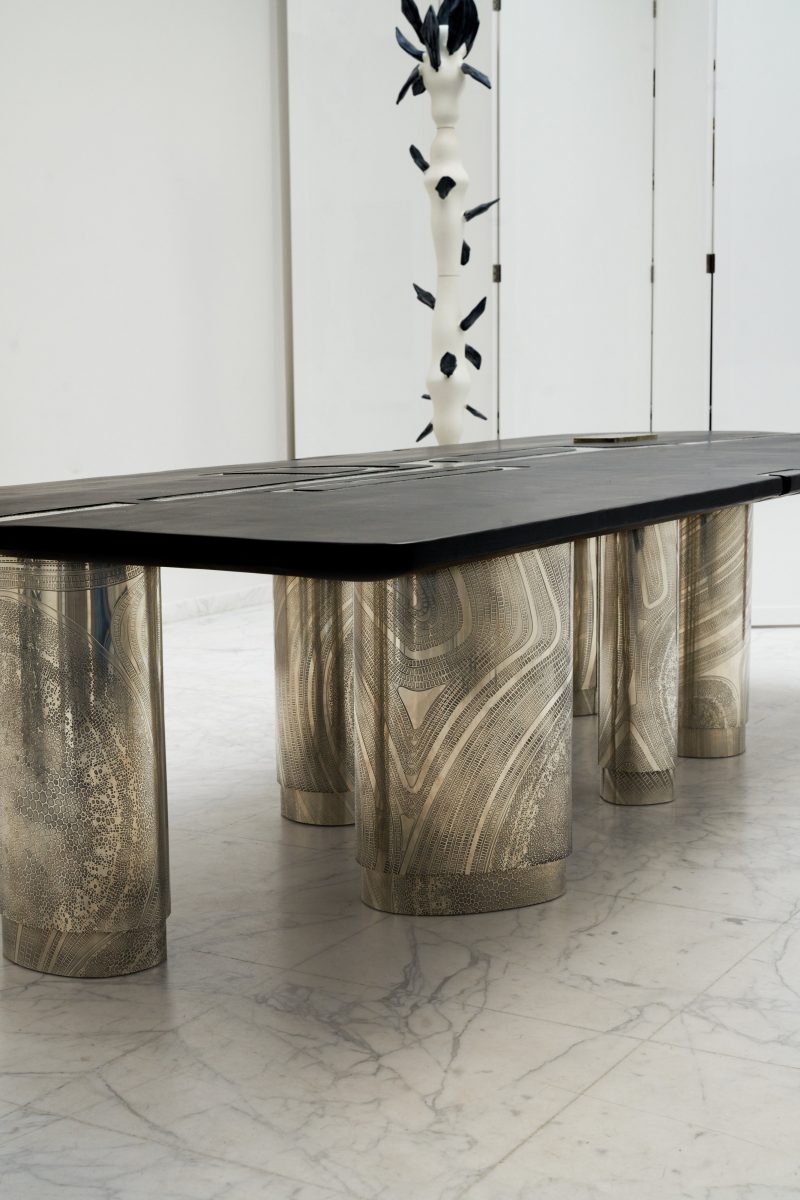 "Tribal Black" dining table
