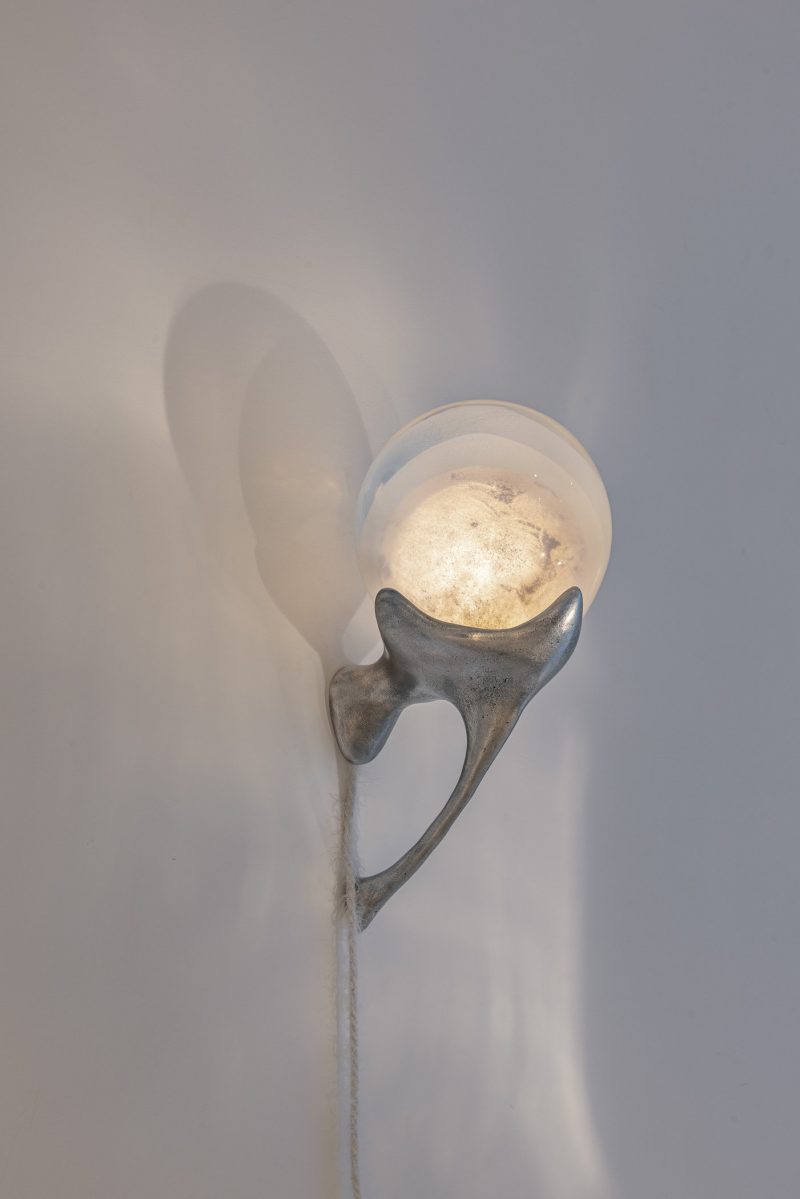 "Lunatiques" pair of sconces