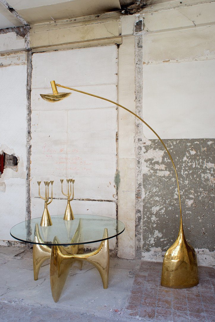 Arched floor lamp