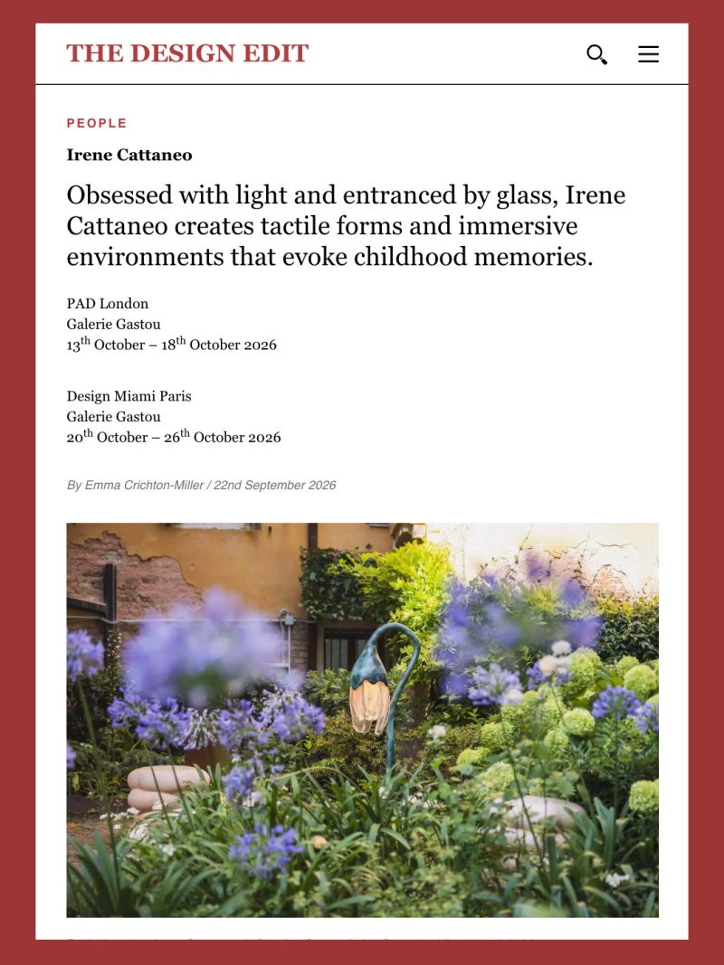 The Design Edit : Irene Cattaneo