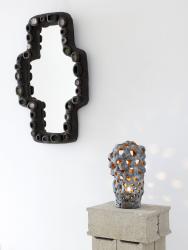 "Morille Bleutée" lamp