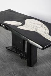 Asymmetric end table