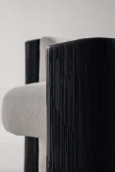 Sculptural armchair