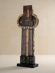"Samouraï Noir et Or" totem